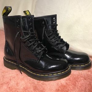 Dr. Martens Patent Boots